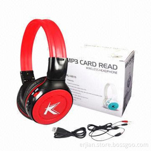Professional Wireless Headphones Manufacturer in Shenzhen, Supports TF Card, FM Radio